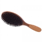 Hair Brush long, natural boars bristles, varnished Beechwood. 